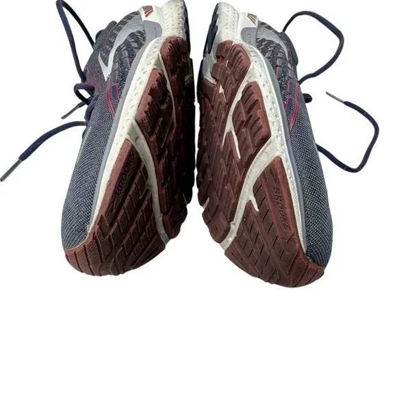 Brooks Adrenaline GTS 21 blue and red running shoes size 9 - Picture 6 of 14